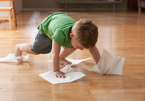 Kids cleaning floor | Bob's Carpet and Flooring