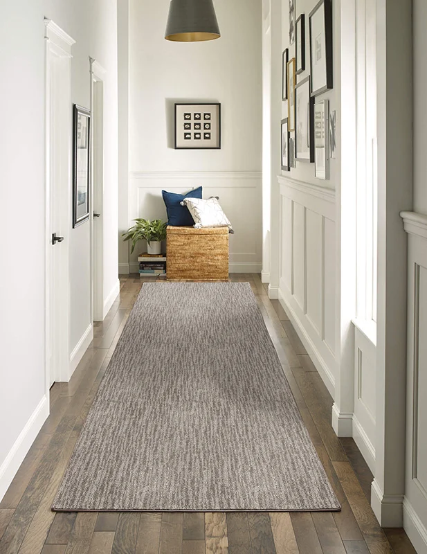 Area rug in hallway