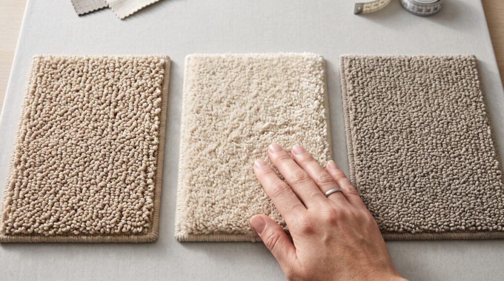 Carpet fiber comparison nylon vs polyester vs triexta, Florida bedroom carpet options.