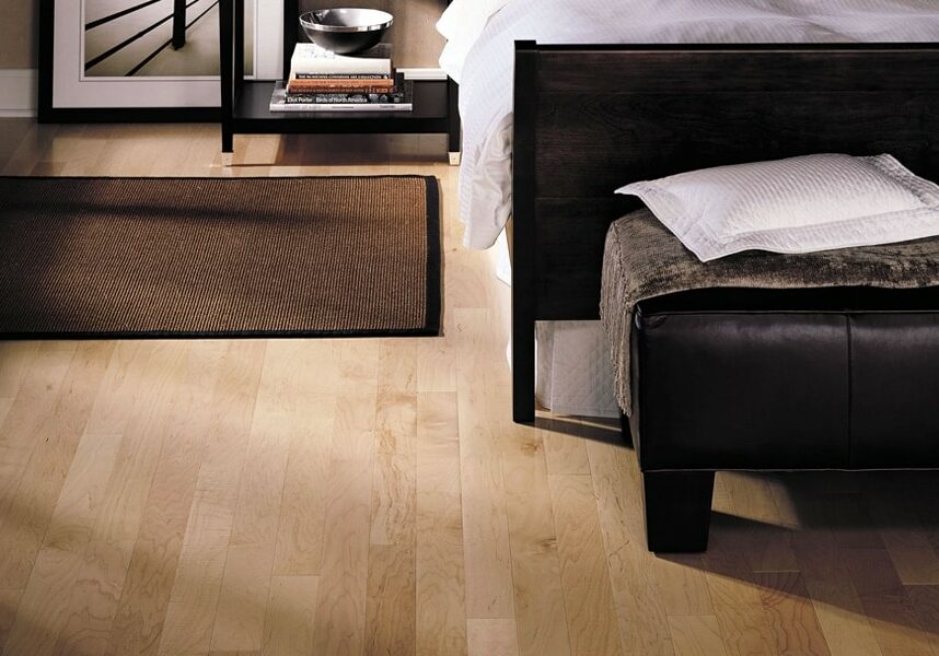 light-hardwood-floor-bedroom | Bob's Carpet and Flooring